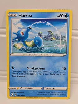 2021 HORSEA Crimp Error #031/163 Battle Styles Non Holo NM Pokemon Card TCG - Image 4
