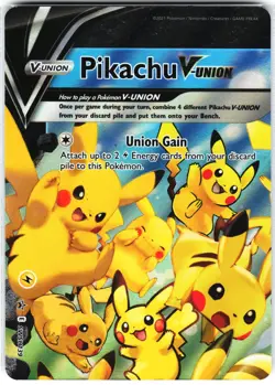 Pokemon Card- Pikachu V-Union [Set of 4]Sword & Shield Promo Cards #SWSH140 - Image 1