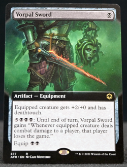 Vorpal Sword - Extended Art x1 Magic the Gathering 1x Adventures in the Forgotte - Image 1