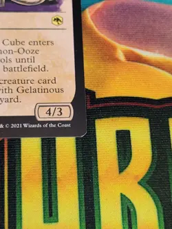 C1860 MAGIC MTG FOROGTTEN REALMS GELATINOUS CUBE #313 NM RARE SHOWCASE - Image 5