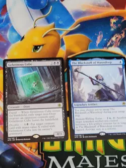 C1930 MAGIC MTG FOROGTTEN REALMS GELATINOUS CUBE THE BLACKSTAFF OF WATERDEEP NM - Image 1