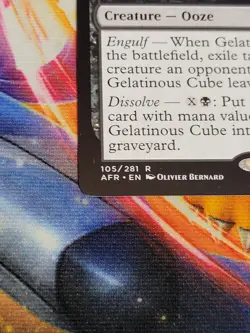 C1930 MAGIC MTG FOROGTTEN REALMS GELATINOUS CUBE THE BLACKSTAFF OF WATERDEEP NM - Image 5