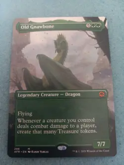Old Gnawbone (Borderless) Adventures in the Forgotten Realms NM MTG - Image 1