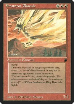 Firestorm Phoenix Legends HP MTG - Image 1