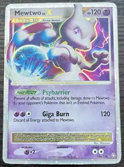 Mewtwo LV.X 144/146 Pokemon TCG Diamond & Pearl Legends Awakened Holo HP - Image 1