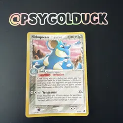 Pokemon Nidoqueen Holo EX Dragon Frontiers 7/101 Delta Species DMG - Image 1