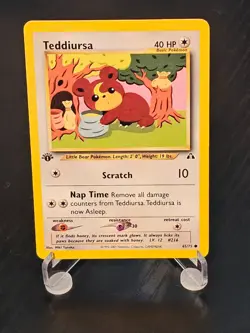 Teddiursa 1st Edition - Neo Discovery - Pokemon TCG - NM - Image 1