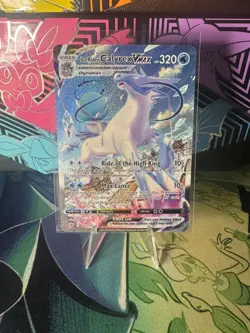 Pokemon TCG Ice Rider Calyrex Vmax Alt Art 203/198 Chilling Reign Set NM - Image 1