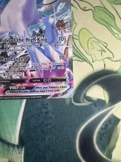 Pokemon TCG Ice Rider Calyrex Vmax Alt Art 203/198 Chilling Reign Set NM - Image 5
