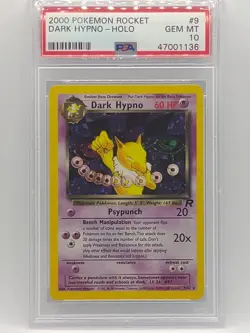 Pokemon 2000 Team Rocket Dark Hypno Holo 9/82 PSA 10 Gem Mint 💎 - Image 1