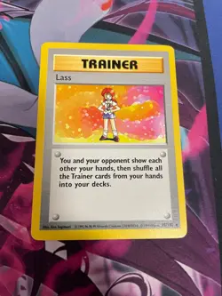POKEMON - LASS - 75/102 - RARE - SHADOWLESS - BASE SET - MP - Image 1