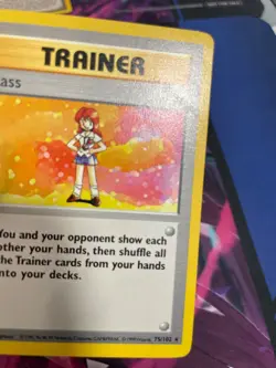 POKEMON - LASS - 75/102 - RARE - SHADOWLESS - BASE SET - MP - Image 2