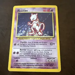 Pokemon TCG Mewtwo Base Set 10/102 Holo 1999-2000 Wizards Base Set Copyright... - Image 2