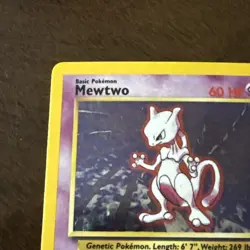 Pokemon TCG Mewtwo Base Set 10/102 Holo 1999-2000 Wizards Base Set Copyright... - Image 3