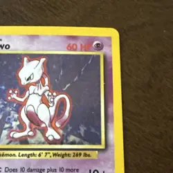 Pokemon TCG Mewtwo Base Set 10/102 Holo 1999-2000 Wizards Base Set Copyright... - Image 4