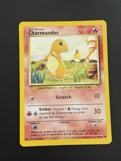 Charmander 46/102 Base MINT Set Pokemon 1999-2000 Vintage - Image 1