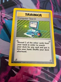 POKEMON - COMPUTER SEARCH - BASE SET - LP - RARE - 71/102 - Image 1