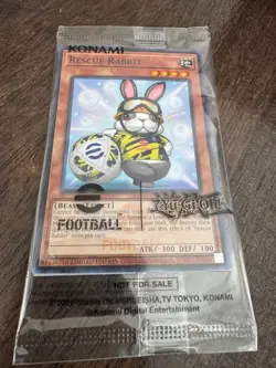 Konami Yu-gi-oh TCG Rescue Rabbit & Neymar Jr. eFootball Promo 2 Pack Sealed - Image 1