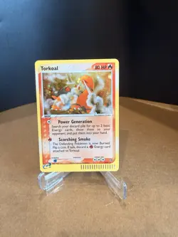 Pokemon TCG Torkoal 12/97 EX Dragon Holo Rare Swirl - Image 1