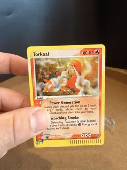 Pokemon TCG Torkoal 12/97 EX Dragon Holo Rare Swirl - Image 4
