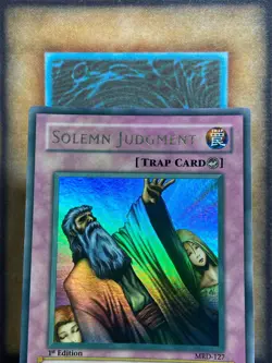 Yugioh Solemn Judgment MRD-127 Ultra Rare 1st Edition FADED! NM - Image 2