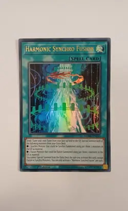 YUGIOH HARMONIC SYNCHRO FUSION ULTRA RARE 1ST NEAR MINT MZMI-EN035 - Image 1