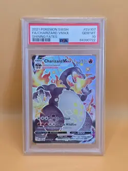 Pokemon Charizard VMAX SV107/SV122 SWSH Shining Fates PSA 10 - Image 1
