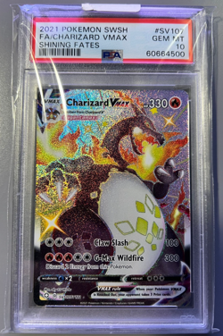 Pokemon Cards - Charizard VMAX Shining Fates SV107/SV122 PSA 10 GEM MINT - Image 1