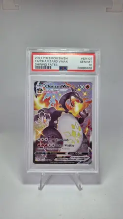 Pokemon Cards - Charizard VMAX Shining Fates SV107/SV122 PSA 10 GEM MINT - Image 1