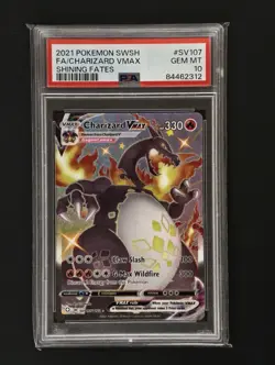 Pokemon Charizard VMAX SV107/SV122 SWSH Shining Fates PSA 10 - Image 1