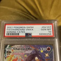 Pokemon TCG Charizard VMAX Shining Fates SV107/SV122 PSA 10 Gem Mint - Image 2