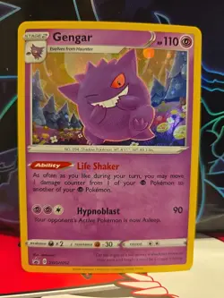 Pokemon TCG: Sword & Shield Gengar SWSH052 Black Star Promo Card - Image 1