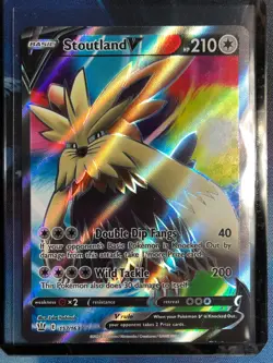 Stoutland V 157/163 Holo Full Art Ultra Rare Card Pokemon Battle Styles - NM - Image 1
