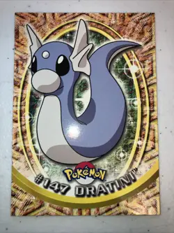 Dratini Pokemon 2000 Topps Card Blue Logo - Image 1