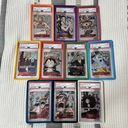 PSA 10 One Piece Premium Card Collection 25th Anniversary Set Sequential Cert - Image 1