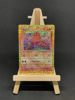Diglett HOLO Prism Base Set Vending Golden Sticker Pokemon Card Vintage - Image 1