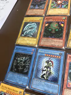 YuGiOh 16 Card Lot Blue-Eyes SDK UR Dark Magician SDY UR Summoned Skull Secret + - Image 1