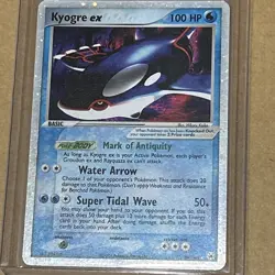Pokemon Kyogre ex 94/101 Hidden Legends Ultra Rare Holo 100 HP EX Card 2004 - Image 1
