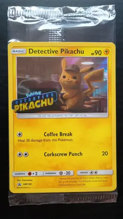 Pokemon TCG Detective Pikachu Promo Card SM190 Brand New & Sealed - Image 1