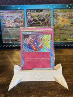 Pokemon TCG Prismatic Evolutions 116/131 Max Rod Ace Spec Trainer Holo Rare Card - Image 1