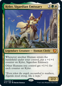 Kyler, Sigardian Emissary FOIL Innistrad: Midnight Hunt Commander MINT ABUGames - Image 1