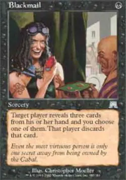 [4x] Blackmail Slight Play, English Onslaught MTG Magic - Image 1