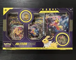 Pokemon TCG - JOLTEON VMAX Premium Collection Box NEW Factory Sealed - Image 1