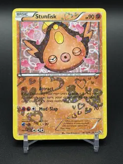POKEMON STUNFISK RC12/RC25 LEGENDARY TREASURES RADIANT COLLECTION LP - Image 1