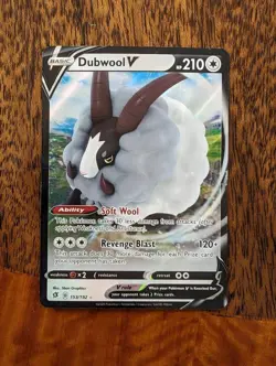 Dubwool V - Pokemon SWSH02 Rebel Clash - 153/192 Ultra Rare - Near Mint/Mint - Image 1