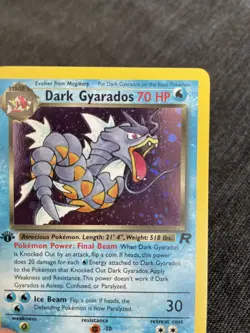 Pokemon Dark Gyarados #8 Rare Team Rocket Holo 1st Edition - Image 1