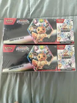 (2) Pokemon Sam's Club Prismatic Evolutions Surprise Box + Booster Bundle Lot - Image 1