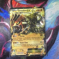 Groudon EX 54/108 B&W Dark Explorers Ultra Rare Holo Pokemon TCG NM+ - Image 1