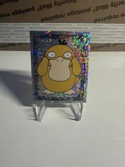 1999 Merlin Pokemon Sticker S10 Psyduck Foil Holo Pokemon - Image 1