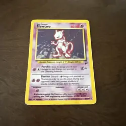 Pokemon TCG Mewtwo Base Set 10/102 Holo 1999-2000 Wizards Base Set Copyright... - Image 1